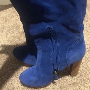 Blue sexy boots